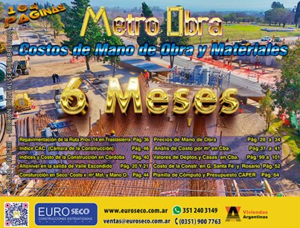 Metro Obra por 6 Meses desde Septiembre 2025 con Costos de Obra