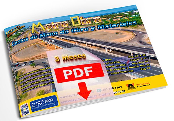 Metro Obra por 3 Meses desde Enero 2026 con Costos de Obra