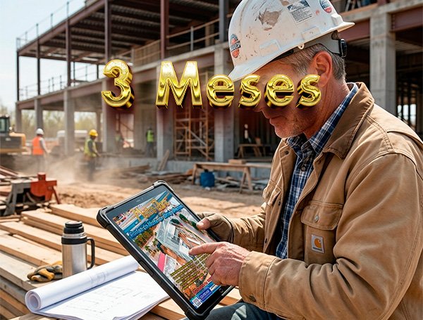 Metro Obra por 3 Meses desde Agosto 2026 con Costo de Obra Actualizado