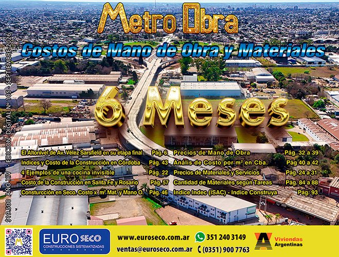 Metro Obra por 6 Meses desde Septiembre 2026 Sin Membresía