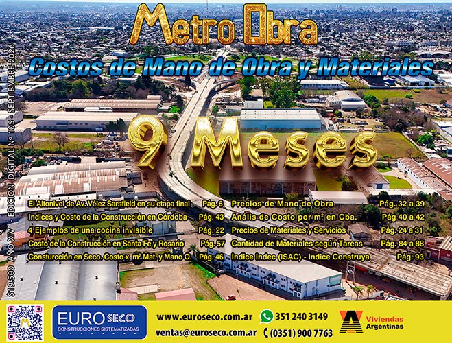 Metro Obra por 9 Meses desde Septiembre 2026 Sin Membresía